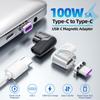BoxWave Adapter Compatible with Bose SoundLink Flex - MagnetoSnap PD Angle Adapter, Magnetic Charging Connector Device Saver - Metallic Silver view 4