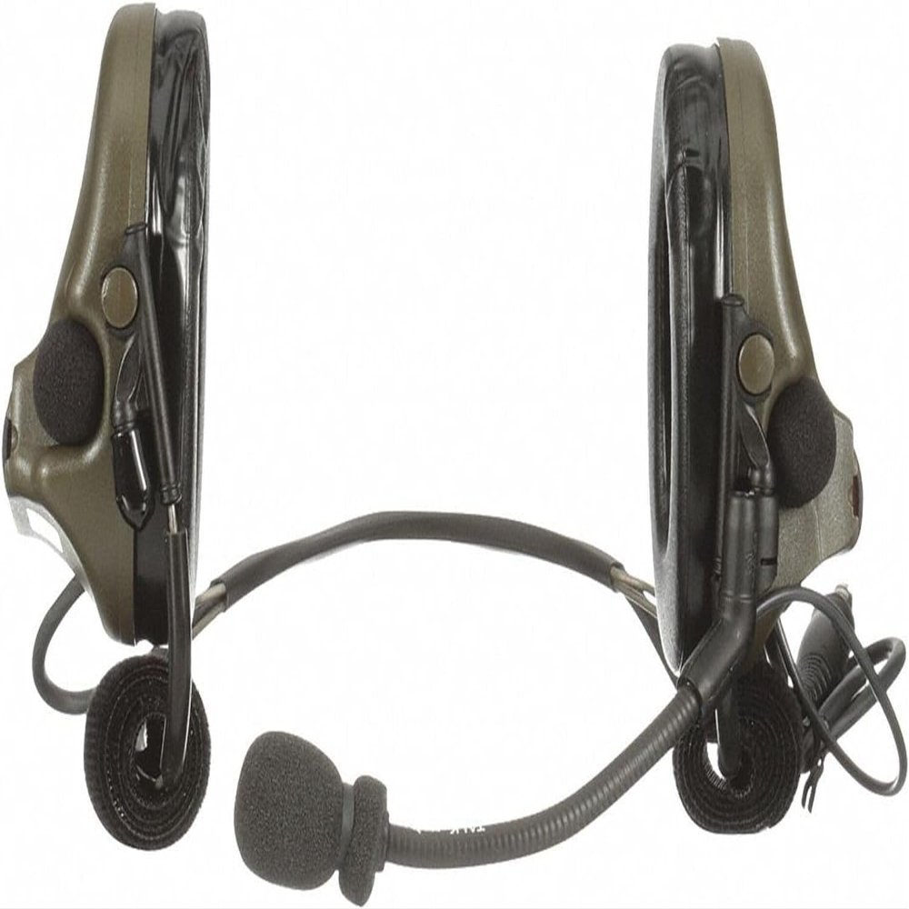 3m - Mt20h682bb-47-gn - 3m Peltor Comtac V Headset Mt20h682bb-47 Gn, Neckband, Single Lead,Standard Dynamic Mic, NATO Wiring, Green, 10 Ea/case