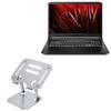 BoxWave Stand and Mount Compatible with Acer Nitro 5 (AN517-41) - Executive VersaView Laptop Stand, Ergonomic Adjustable Viewing Angle Metallic Riser - Metallic Silver view 1