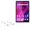 BoxWave Stand and Mount Compatible with Lenovo Tab K10 (ZA8N) - Pocket Aluminum Stand 3-in-1, Portable Multi Angle Viewing Riser - Metallic Silver view 1