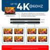 OREI 4K 1 in 8 Out HDMI Splitter 4:4:4 8-bit - HDMI 2.0, HDCP 2.2, 18 Gbps, 4K @ 60Hz HDMI Duplicator/Distributor UltaHD High Resolution (1x8) view 4