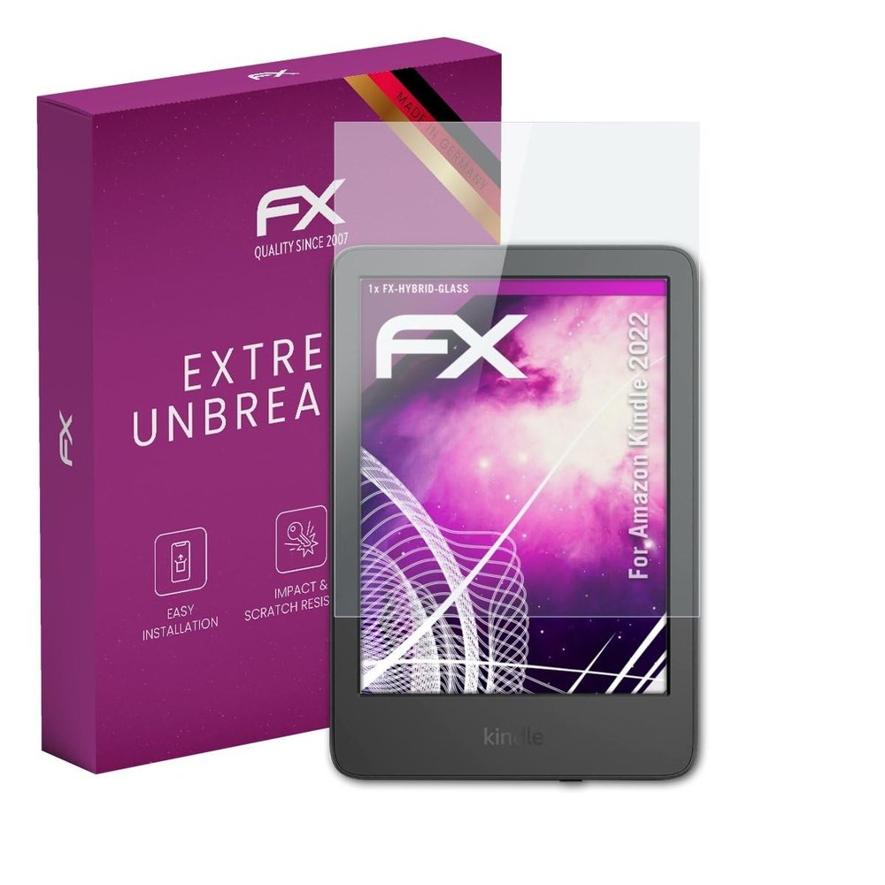 atFoliX Plastic Glass Protective Film compatible with Amazn Kindl 2022, 9H Hybrid-Glass FX Screen Protector
