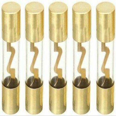 IMC Audio 80 Amp AGU Glass Fuse 80A Gold Inline for Car Audio Stereo Amplifier Marine Audio Auto Power Protection 80 Amp Fuses Automotive Protect Your System with This 5 Pack of 80 Amp AGU Glass Fuse