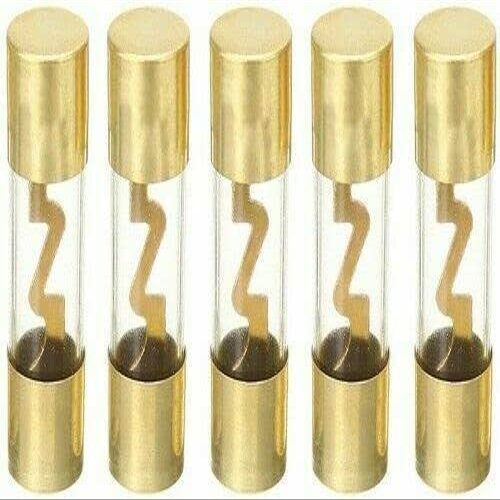 IMC Audio 80 Amp AGU Glass Fuse 80A Gold Inline for Car Audio Stereo Amplifier Marine Audio Auto Power Protection 80 Amp Fuses Automotive Protect Your System with This 5 Pack of 80 Amp AGU Glass Fuse