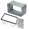 Sound-Way Car Stereo Double DIN Universal Cage with Frame, Installation Dash Kit Mounting Metal Fitting Cage view 1