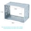 Sound-Way Car Stereo Double DIN Universal Cage with Frame, Installation Dash Kit Mounting Metal Fitting Cage view 2