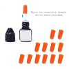 100pcs Eyelash Glue Bottle Plug Pin, Plastic Replacement Nozzle Tool view 2