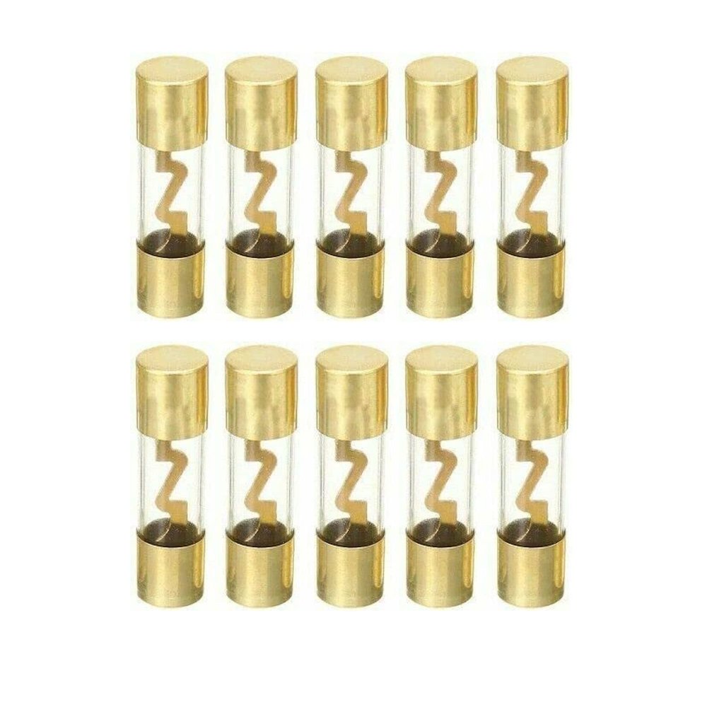 IMC Audio 80 Amp AGU Glass Fuse 80A Gold Inline for Car Audio Stereo Amplifier Marine Audio Auto Power Protection 80 Amp Fuses Automotive Protect your system with this 10 pack of 80 Amp AGU glass fuse
