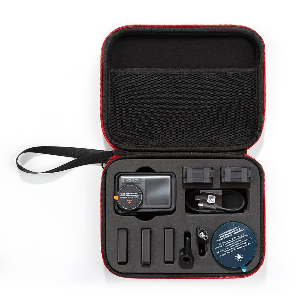 Carrying Case For DJI Action 3, Travel Portable Action Cameras Storage Bag,Action Camera Accessories, 21 * 16 * 6CM