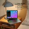 MMK for iPad 11 Pro Case with Keyboard | Compatible with iPad Air (4th, 5th Gen | M2, M3) & iPad Pro 11 inch (2018-2022, 1st-4th) | 10 Color Backlight & 360 Rotation with Multi-Touch Trackpad-Black view 3
