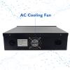 18in X 18in X 5in NVR/DVR Lock Box, Black 16 Gauge Heavy Duty Steel With Fan Network Locking Safety Box for CCTV Balun by ThePoEstore view 2