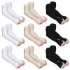 Janmercy 9 Pairs Elder Skin Protector Sleeves Thin Skin Arm Sleeve Bruise Protective from Abrasions Tear Sun Exposure Compression Bruising Arm Protective for Men Women view 1