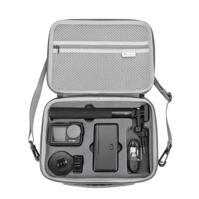 Skyreat Osmo Action 5 Pro Case, Portable PU Leather Carrying Case Shoulder Bag for DJI Osmo Action 5/4 / 3 Adventure Combo Accessories
