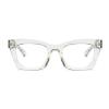 willochra Bifocal Reading Glasses Women men square Blue Light Blocking Computer Spring Hinge Readers Retro Frames Anti UV Ray (white, 2, multiplier_x) view 3
