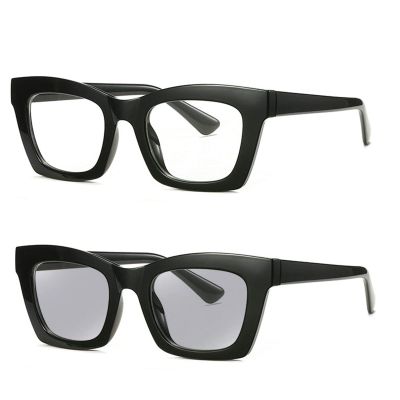 willochra Bifocal Reading Glasses Women men square Blue Light Blocking Computer Spring Hinge Readers Retro Frames Anti UV Ray (black, 4, multiplier_x)
