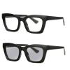 willochra Bifocal Reading Glasses Women men square Blue Light Blocking Computer Spring Hinge Readers Retro Frames Anti UV Ray (black, 4, multiplier_x) view 1