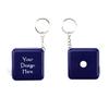 Muka 100 Pcs Custom Dual-Scale Tape Measure Keychain, 60 in/150cm Personalized Tape Measure-Blue-Full Color Print view 1