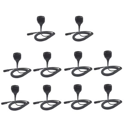 10 Pack PMMN4076 PMMN4076A PMMN4071 Remote Speaker Microphone Shoulder Mic Replacement for XPR3000 XPR3300 XPR3500 XPR3300e XPR3500e Portable Radio PMMN4073 PMMN4075A PMMN4071A