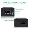 HYN@NET PE90-BT | 90W Gigabit Ultra PoE++ Injector, 56V Power on Ethernet Adapter,Comply with IEEE 802.3bt/at/af, 10/100/1000Mbps Shielded RJ-45 Ports,Metal Housing,Plug and Play view 2