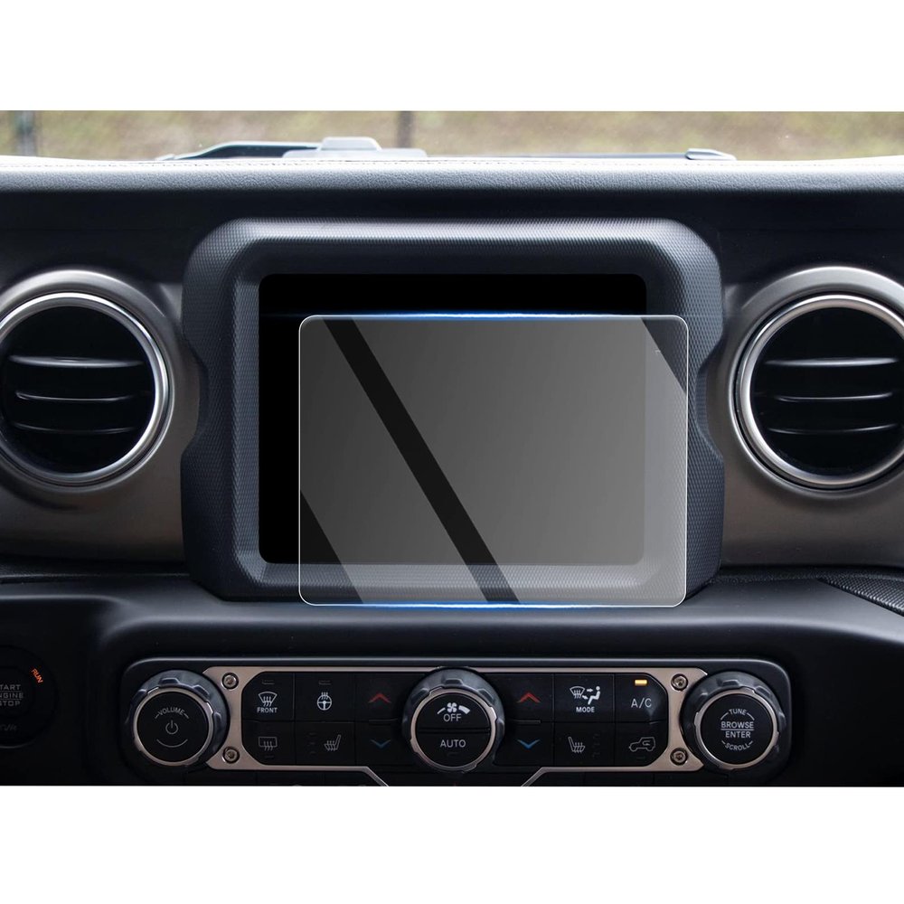 CDEFG 2023 Wrangler JL Gladiator 8.4 Screen Protector for 2023 Wrangler 8.4 Inch Touch Screen Protector Navigation Radio Tempered Glass 2023 Wrangler Gladiator Accessories