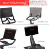 DoublePlus Tablet Holder & Pedals for Regular Shoes (Black) Compatible with Peloton Bike & Bike Plus view 4