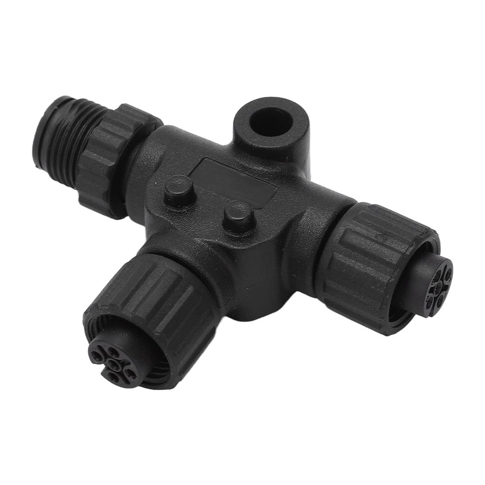 KIMISS for NMEA 2000 T Connector 3 Port 5Pin Thread IP67 for Networks Boat/Yacht Series Ship/Yacht Parts