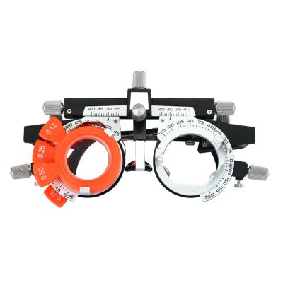 PD 50-80mm Trial Frame Adjustable Temples and interpupillary Distance Ultra Light and Comfortable Eye Optometry Universal Lens Trial Frame(Color:Sliver,Size:PD50-80)