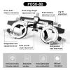 PD 50-80mm Trial Frame Adjustable Temples and interpupillary Distance Ultra Light and Comfortable Eye Optometry Universal Lens Trial Frame(Color:Sliver,Size:PD50-80) view 3