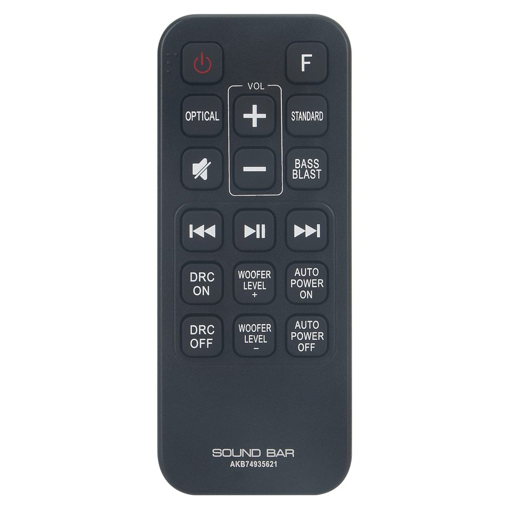 AKB74935621 Replaced Remote Control fit for LG Sound Bar AEUSLLK AEUSLLK SJ2.DEUSLLK COV33552424 AKB74935621 COV33552424 SJ2 SPJ2B-W SJ2