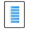 for iPAD Pro 12.9 5th Generation Screen Replacement for iPAD PRO 12.9 5TH Gen 2021 Front Outer Glass Panel A2379 A2462 A2461 Repair Parts Kits (Touch Digitizer & LCD Display Not Include) view 2