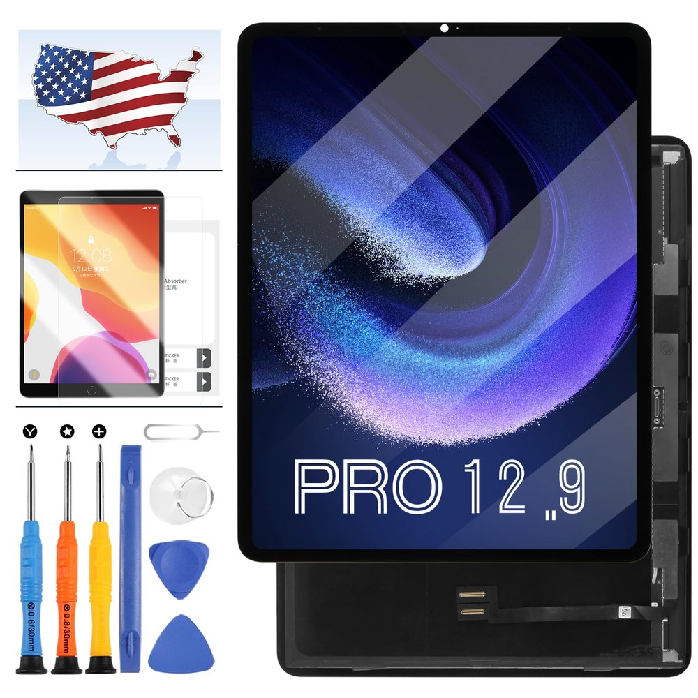 for iPAD Pro 12.9 5th Gen 2021 Screen Replacement A2379 LCD for IPAD PRO 12.9 5TH Generation Digitizer A2641 A2642 LCD Display Touch Screen Digitizer Assembly Kits with Tepmered Glass +Tools