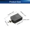 Juvielich RCA Male to Dual 6.35mm Female Connector Splitter Adapter Coupler Black for Mono Audio Video AV TV Cable Convert 4Pcs view 2