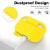 ATUAT for AirPods Pro 2nd Generation Case Cover(2022), Protective Soft Silicone Skin Accessories for Men Women Boys Girls for Apple AirPods Pro Gen 2, Front LED Visible-Yellow view 3