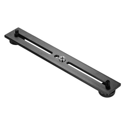 Andoer Dual Camera Mount Tripod Bracket Camera Flash Brackets Extension Bar with 1/4 Inch Screw for Camera DSLR LED Light Stand Microphone