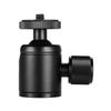 Andoer Mini Metal Tripod Head Adapter Ball Head Aluminum Alloy with 1/4 Inch Screw and 3/8 Inch Screw Hole for Mobile Phone Camera LED Light Tripod Black view 3