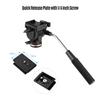 Andoer Professional Camera Video Fluid Drag Pan Head Damping Tripod Head 6kg Load Capacity with Handle 1/4 Inch Quick Release Plates Compatible with DSLR Cameras Camcorders view 2