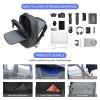MOLNIA 50L Expandable Travel Backpack for Men Women, Carry On Backpack Airline Approved, Suitcase Backpack with Packing Cubes, Water Resistant Luggage Backpack Daypack Weekender Bag, Black view 4