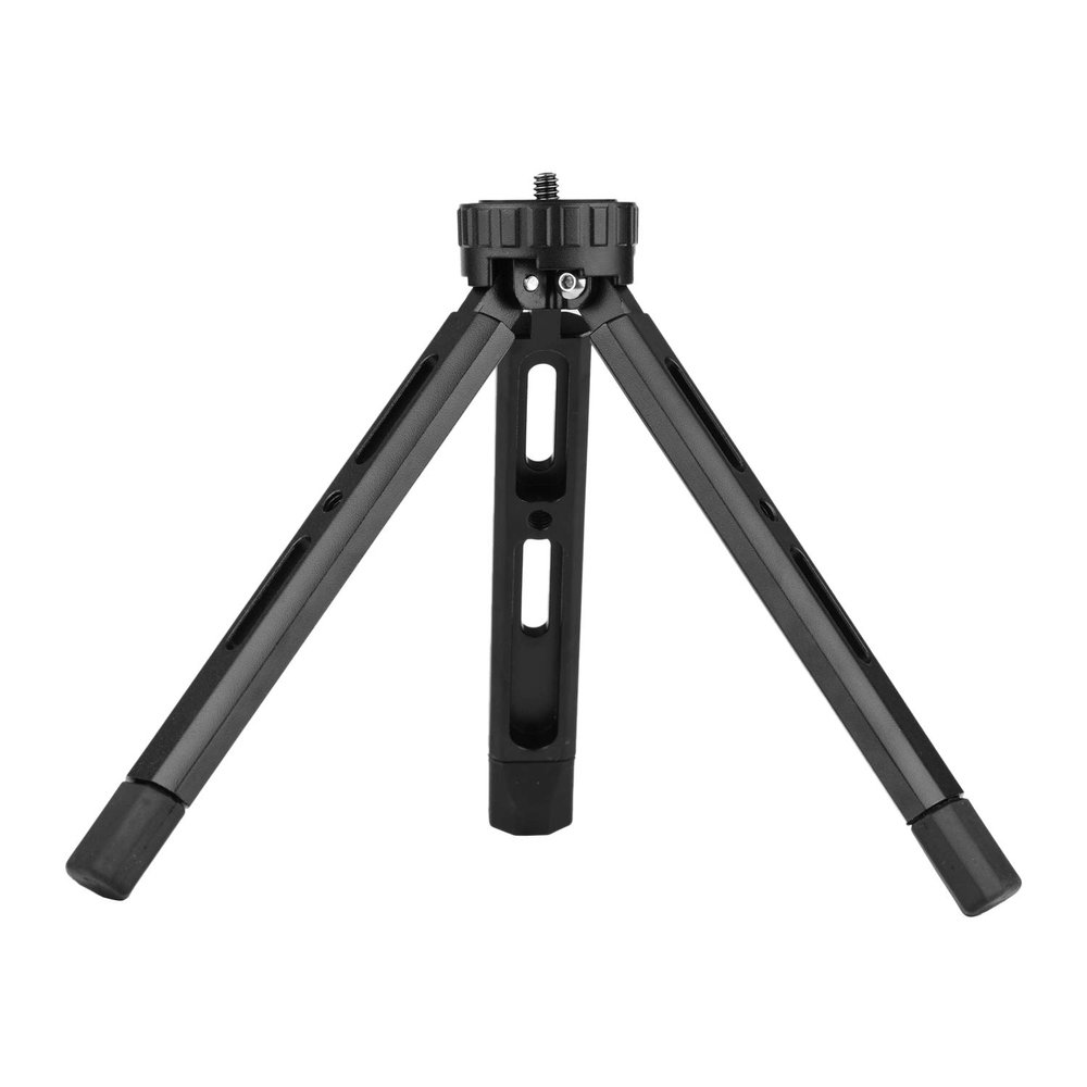 Andoer Table Folding Tripod Aluminium Alloy with 1/4 Screw Mount Function Leg Design for DSLR Camera Smartphone LED Light Stabilizer Max Load 15kg