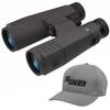 Sg Sur Zulu 9 15x56mm HDX Lens Binocular, Graphite with Gray Flexfit Hat L/XL Bundle view 1