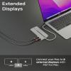 Lindy DST-Mx Duo Docking Station | Dual 4K HDMI Display Support | Use with Windows PCs & Apple M1, M2, M3 MacBooks | USB-C with 100W PD, Gigabit Ethernet, USB 3.2 | Aluminium Body | Easy Driver Setup view 3