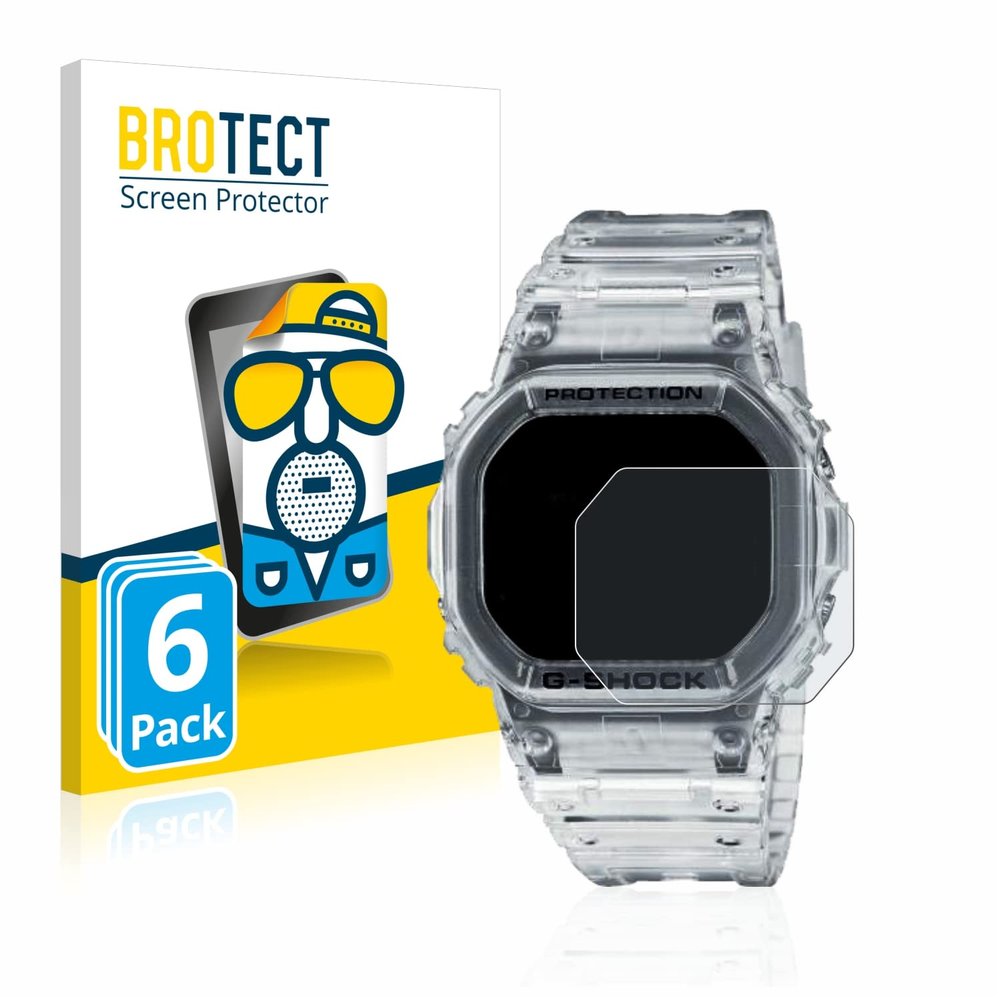 brotect Screen Protection Film 6-Pack Compatible with Casio G-Shock DW-5600SKE-7 Anti Glare Screen Protector [Matte, Scratch Proof]