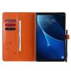 YBFJCE Case for Samsung Galaxy Tab A 10.1 2016,PU Leather Folio Protective Stand Cover for Samsung Galaxy Tab A 10.1 2016(SM-T580/T585),Cat and Bee Flip Tablet Case Shell,Orange view 3
