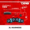 DS18 JL-Harness Plug and Play Harness for JL Sound Bar and Amplifier. RGB Cable Included on The Harness. Specially Designed to get The Proper Power and Cable Routing for Your Audio System view 4