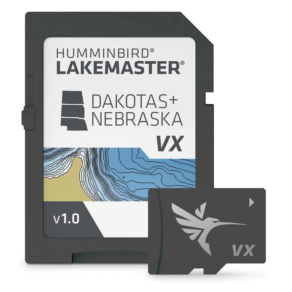 Humminbird LakeMaster Dakotas + Nebraska V1 Map SD Card for Fish Finders