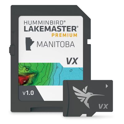 Humminbird LakeMaster Premium Manitoba V1 Map SD Card for Fish Finders