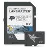 Humminbird LakeMaster Midsouth States V1 Map SD Card for Fish Finders view 1
