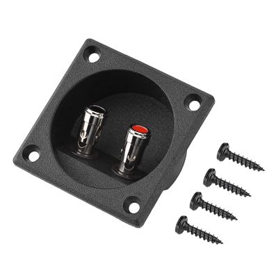 2 Channel Speaker Wire, Speaker Cables, Double Binding Round Gold Plate Push Spring Loaded Jacks Speaker Box Terminal Cup, Line Output Converter