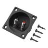 2 Channel Speaker Wire, Speaker Cables, Double Binding Round Gold Plate Push Spring Loaded Jacks Speaker Box Terminal Cup, Line Output Converter view 1