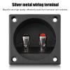 2 Channel Speaker Wire, Speaker Cables, Double Binding Round Gold Plate Push Spring Loaded Jacks Speaker Box Terminal Cup, Line Output Converter view 4
