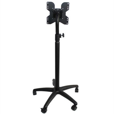 TOMYEUS Monitor Arm Monitor Stand Mobile Cart for 14"-32" LED LCD Screen, Height Adjustable Monitor Stand, Floor-Standing Single Monitor Stand, Hold Up to 44.0lbs Adjustable Monitor Stands